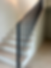 custom powder coatd black handrails for indoor staircase