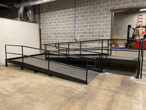 custom fabricated handicap and delivery walkway