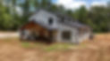 white barndominium built in franklin georgia