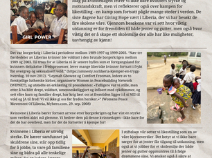 Innlegg om kvinnedagen fra vår tur til Liberia 2025
