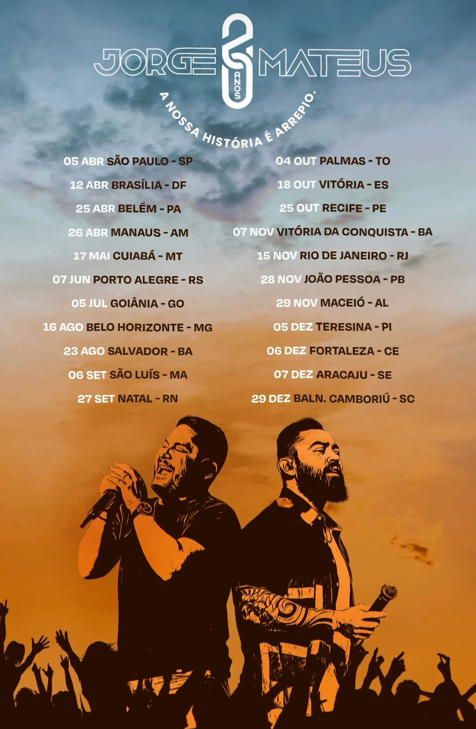 Agenda Jorge e Mateus