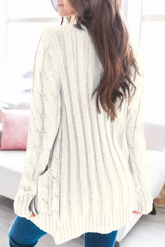 Thumbnail: Buttoned Pocket Knit Cardigan 