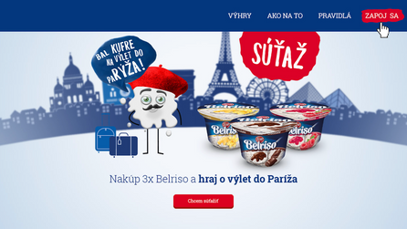 Microsite k spotrebiteľskej súťaži