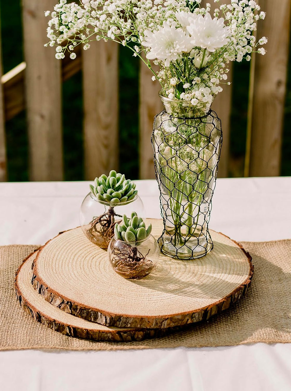 Thumbnail: Set of (10) 9-10 inch Wood Slices for centerpieces! Wedding centerpieces, Baby 