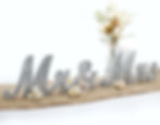 Thumbnail: Mr & Mrs Sign for Wedding Table, Large Mr and Miss Wooden Letters, Party Decora