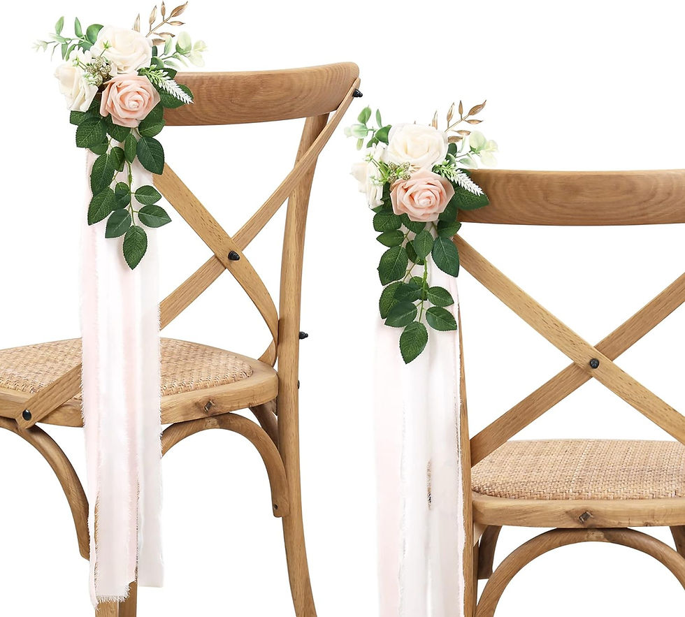 Thumbnail: Wedding Aisle Decorations for Wedding Ceremony Set of 10 Pew Flowers for Church