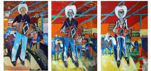 Accordion Man Tryptych