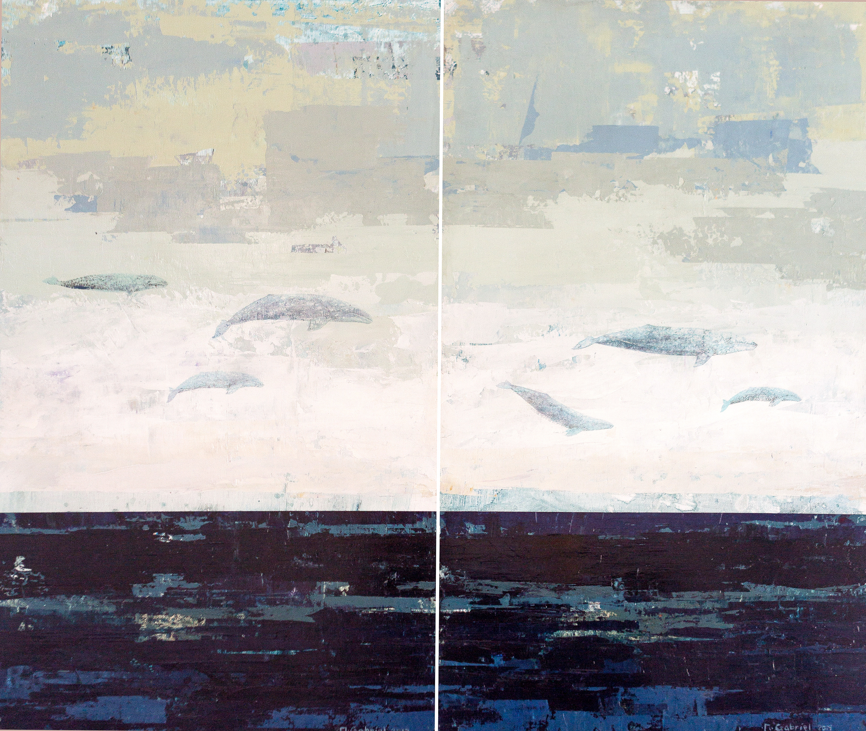 Miles from Shore (Diptych)