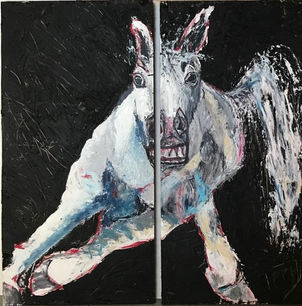 Crazy Horse diptych