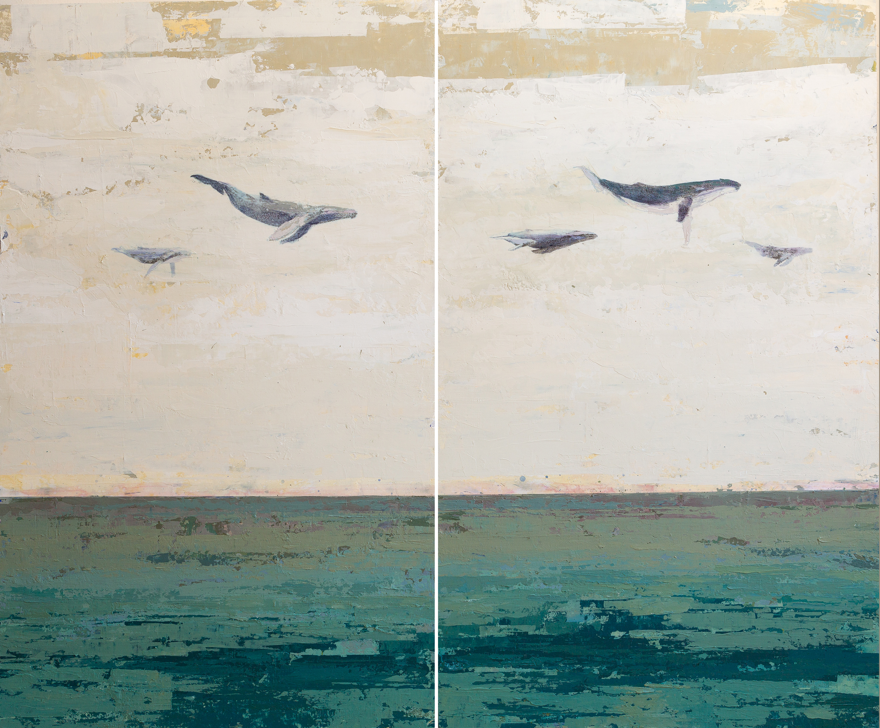 Libre Yellow, Libre Blue (Diptych)