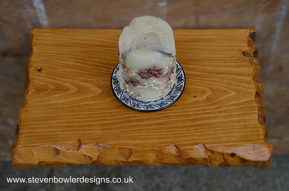 Thumbnail: 2ft Country Cottage Light Oak Stain Floating Wood Shelf