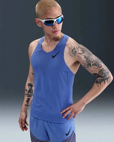 Nike AEROSWIFT エアロスイフト シングレット Mサイズ 青 未使用】NIKE AEROSWIFT ハーフタイツ US S ブルー ナイキ