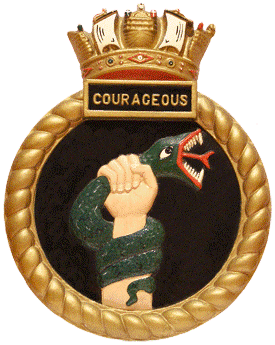 HMS Courageous crest