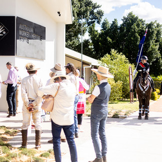 AWHC Entrance with Queensland Mounted Police