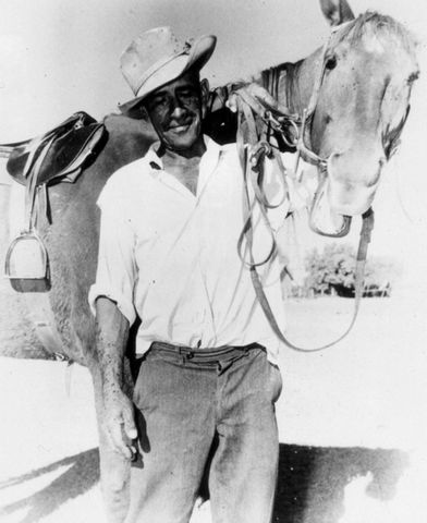 Stockman and his horse from Australian Workers in History