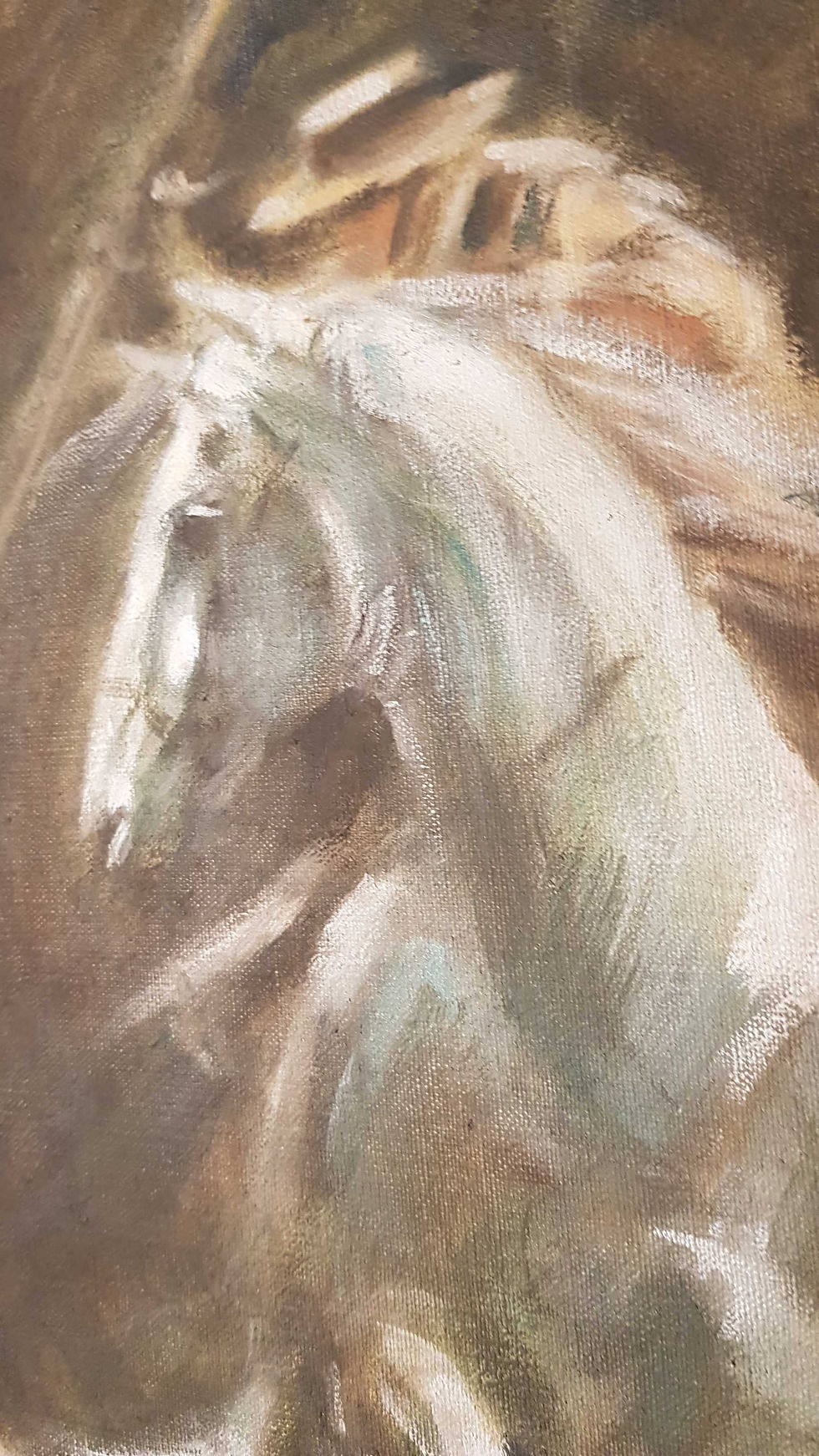 Miniature : Tableau signé Carmen Lanz. Peinture huile sur toile  . 