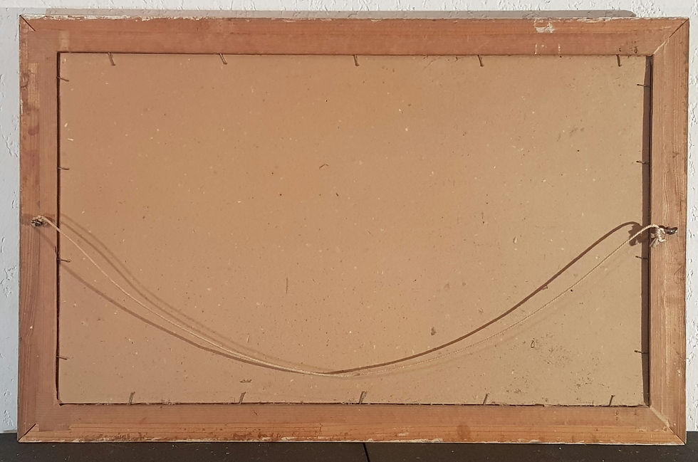 Miniature : Tableau ancien.  Paysage marin.  Peinture huile sur panneau. 