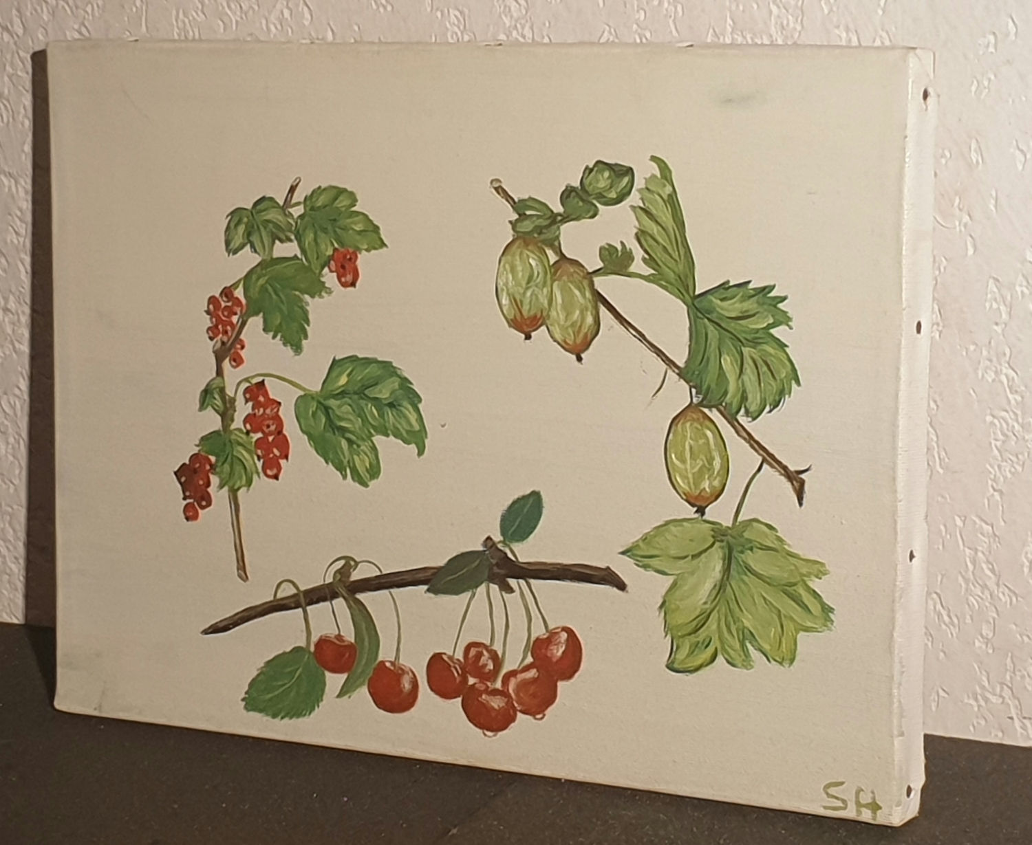 Tableau signé datétitré . . Peinture huile sur toile. 