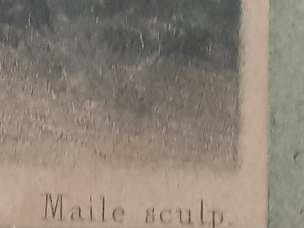 Miniature : Tableau ancien Gravure. 