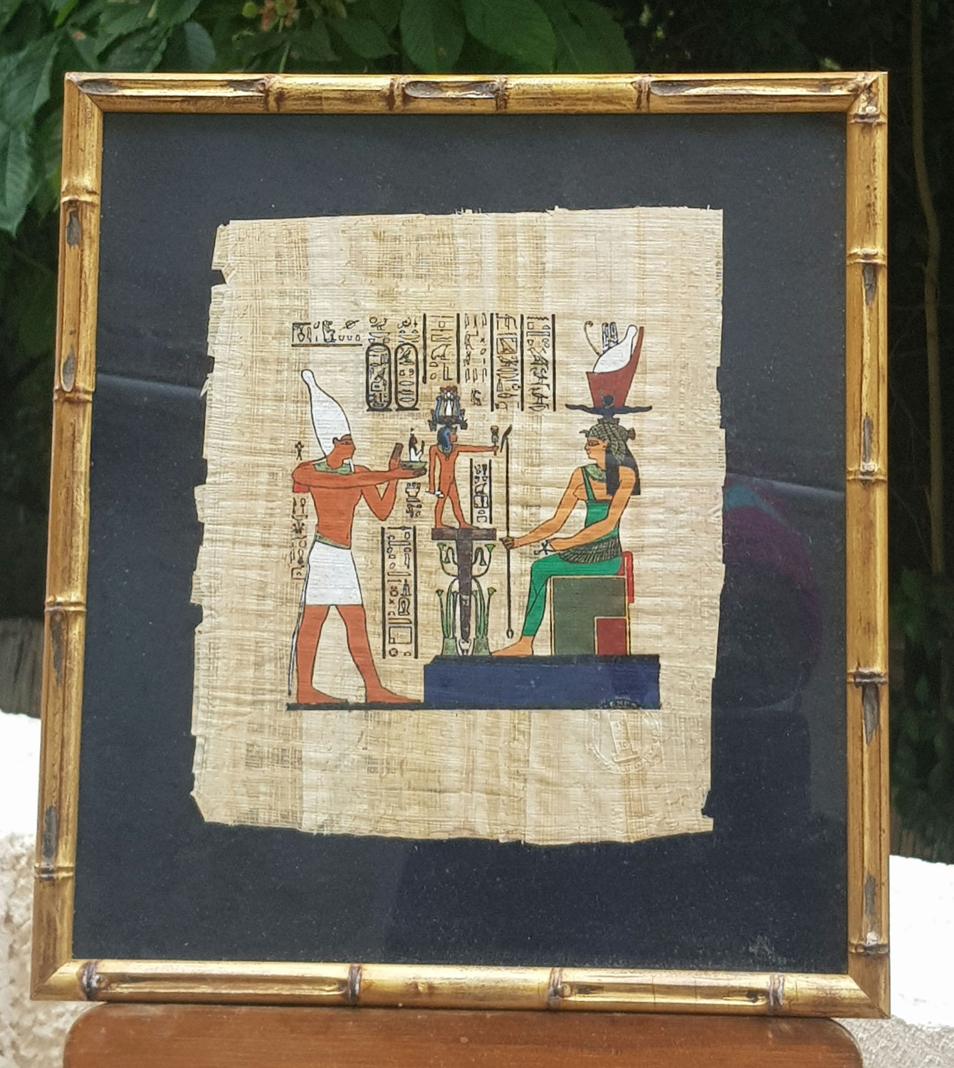 Tableau ancien. Décoration.  Scène de genre. 