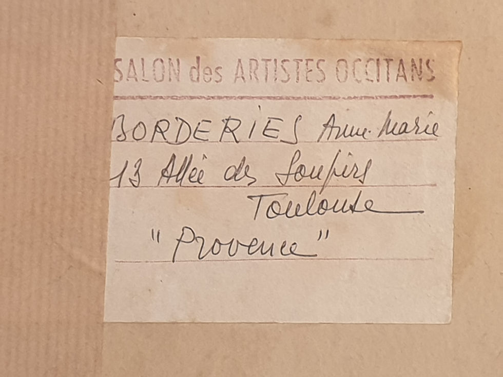 Miniature : Tableau signé Borderies .  Paysage. Peinture huile sur panneau. 