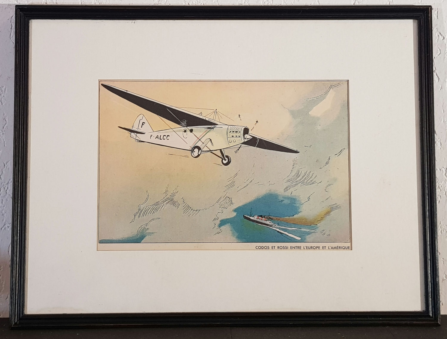 Tableau décoration. Thème : Codos et Rossi entre l Europe et l' Amérique. 