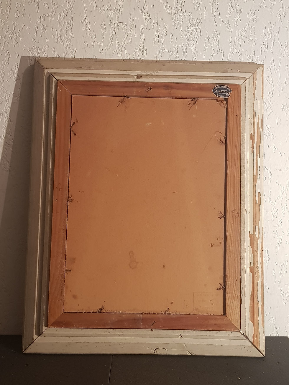 Miniature : Tableau ancien. Violoniste. Peinture huile sur panneau. 