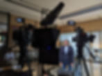 Autocue piece to camera