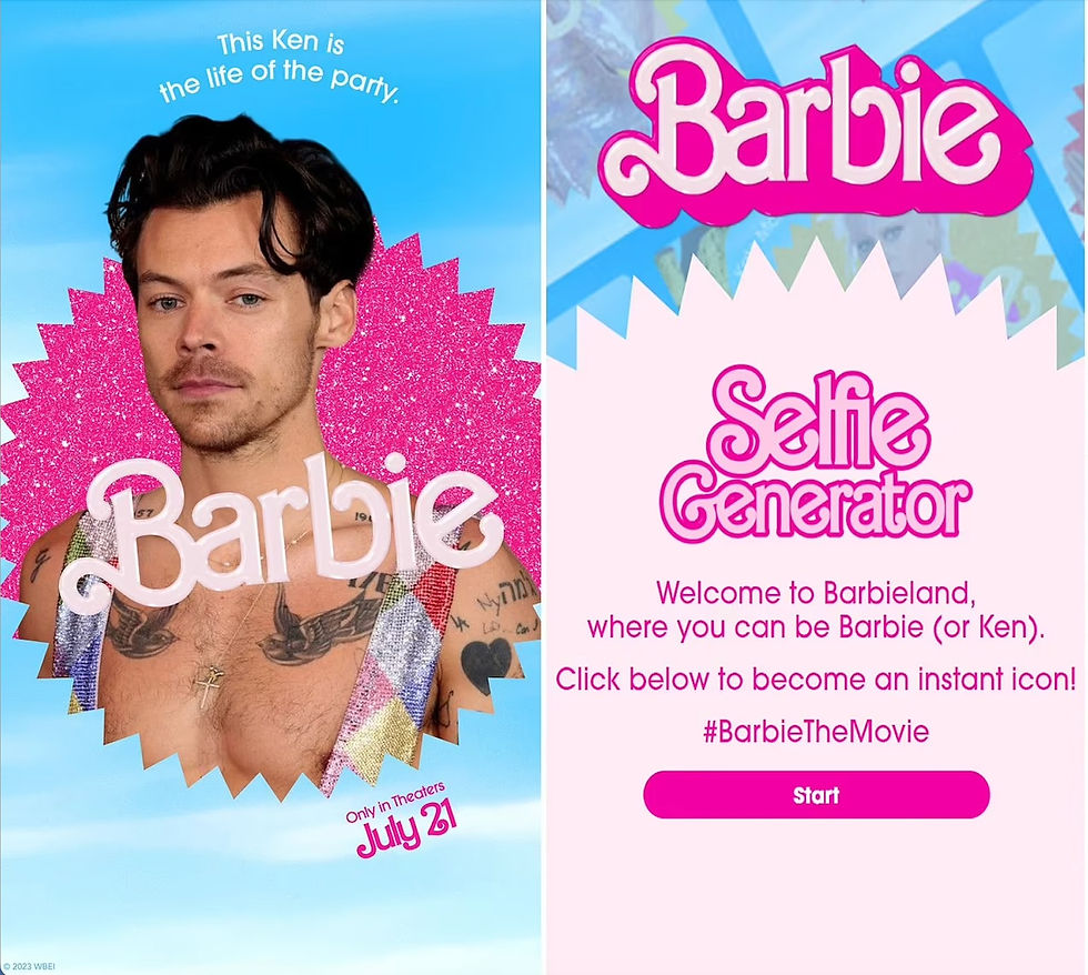 Hary Styles and Barbie