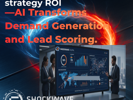 Digital dashboard displaying ai marketing analytics.