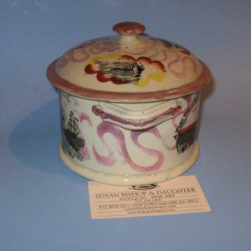 Thumbnail: Antique Pink Luster Butter Tub