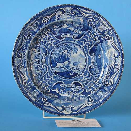 Antique Staffordshire Transferware Quadrupeds Plate