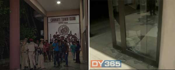 Midnight vandalism of Cotton College students: Guwahati Town Club damaged