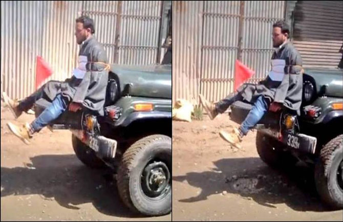 Army Officer Who Tied Youth to Jeep in Kashmir Gets Clean Chit