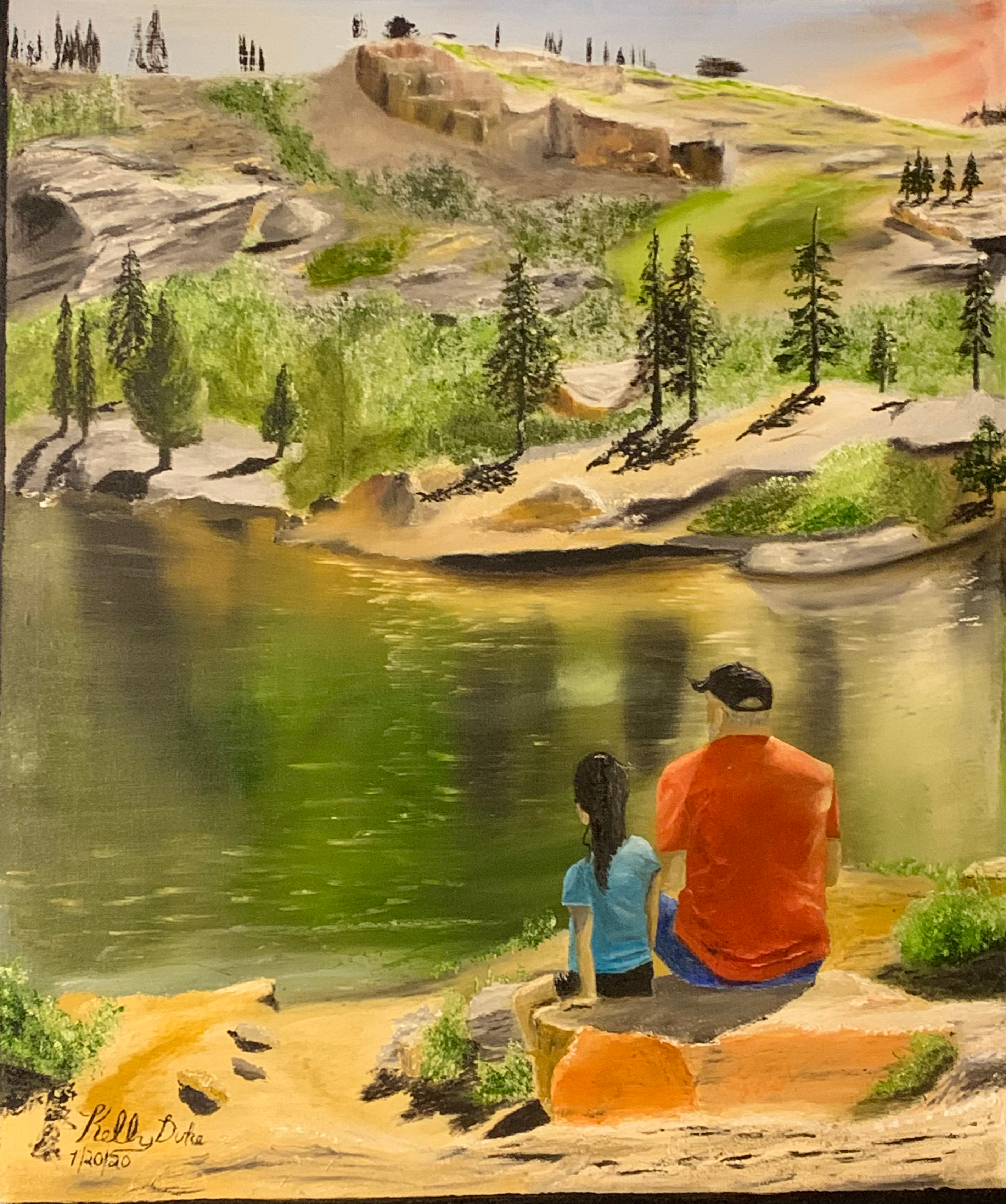 Mylah and Me 16" x 20"