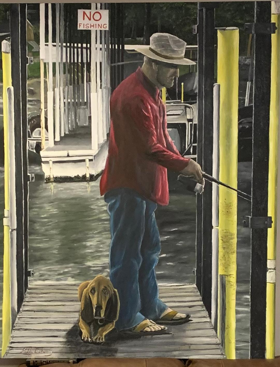 NO FISHING 48" x 60"