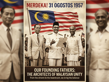 MERDEKA !!! . Thank You to the GREAT FORE-FATHERS ~ "Tunku Abdul Rahman", "Tun Tan Cheng Lock", and "Tun V.T. Sambanthan" of MALAYSIA TODAY ! ----- "But PERHAPS the MOOD was just OFF, BADLY OFF"