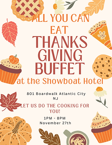 Colorful Simple Illustrative Autumn Festive Food Thanksgiving Party Invitation Flyer.png