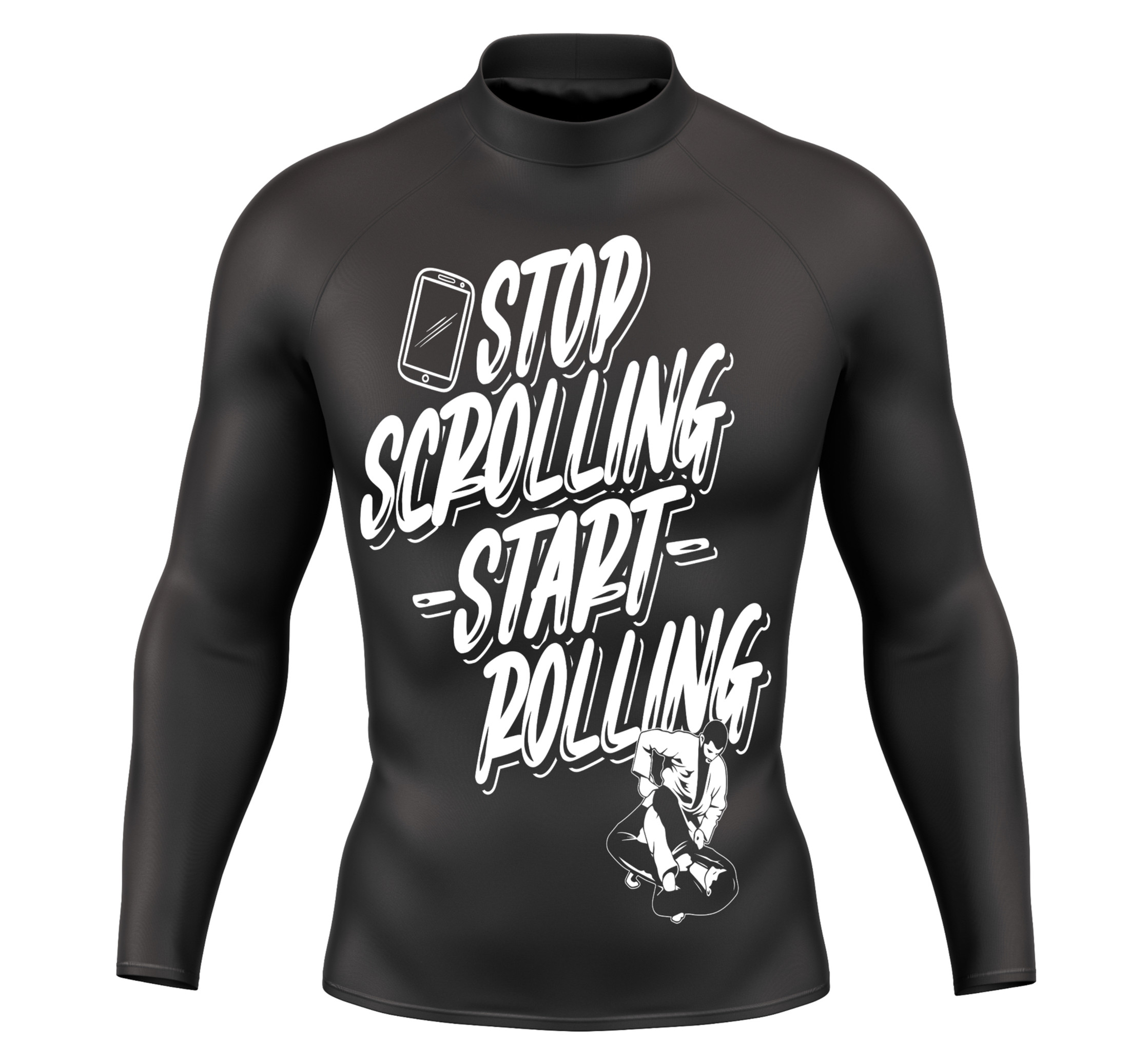 Stop Scrolling Start Rolling (Black) - Male