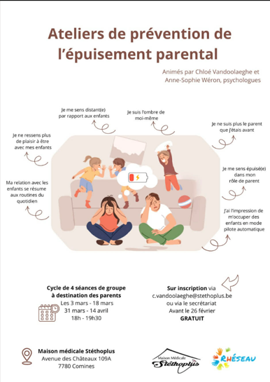 Ateliers de prévention de l'épuisement parental