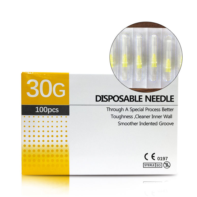 Thumbnail: 27G 13mm 30G 4mm 32G 13mm 34G 4mm Painless Small Teeth Needle Stainless Steel Sh