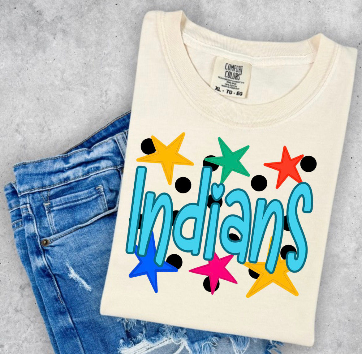dots and stars tshirt (custom)