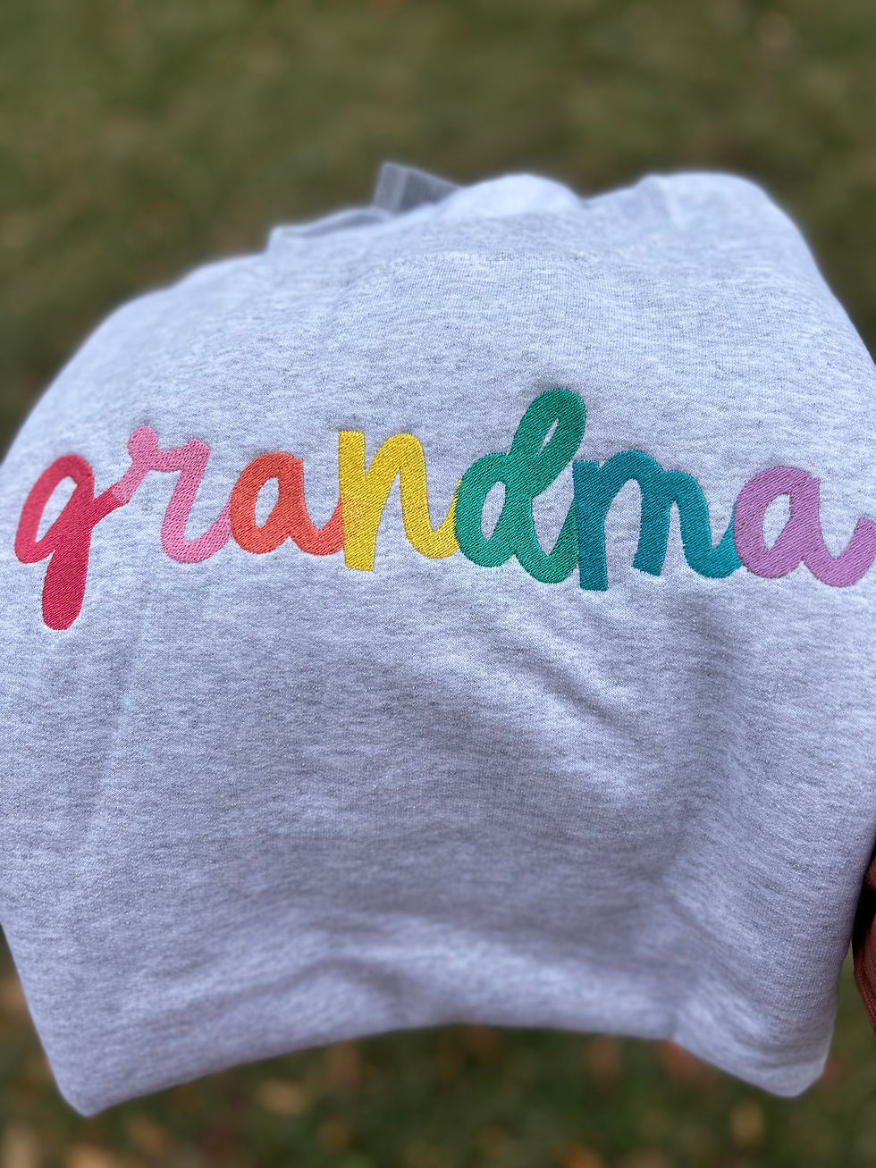 Thumbnail: Rainbow embroidered name sweatshirt