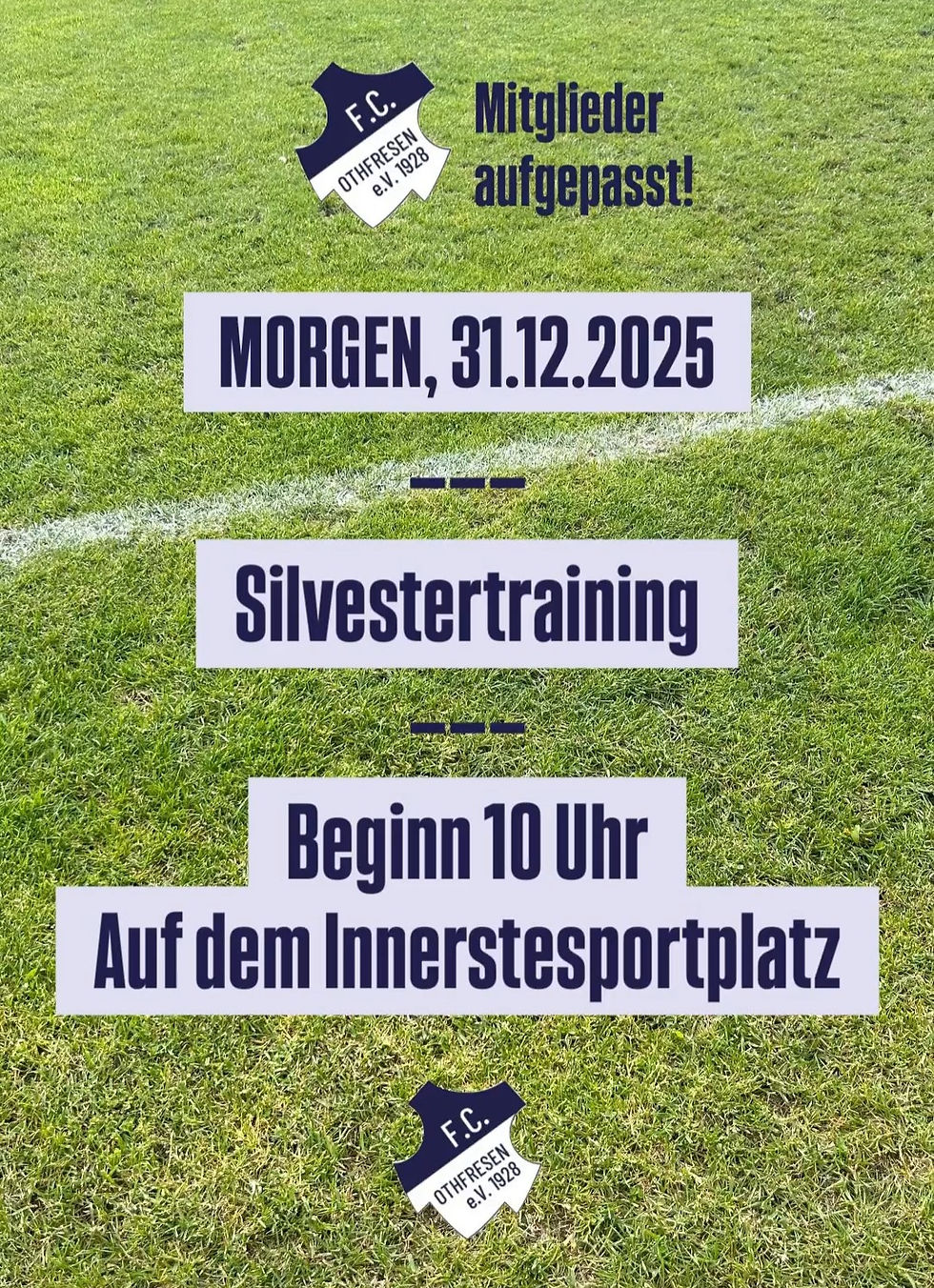 Silvestertraining