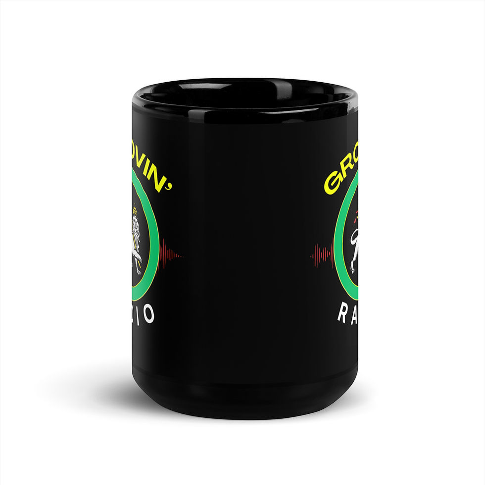 Thumbnail: Groovin' Radio Black Glossy Mug
