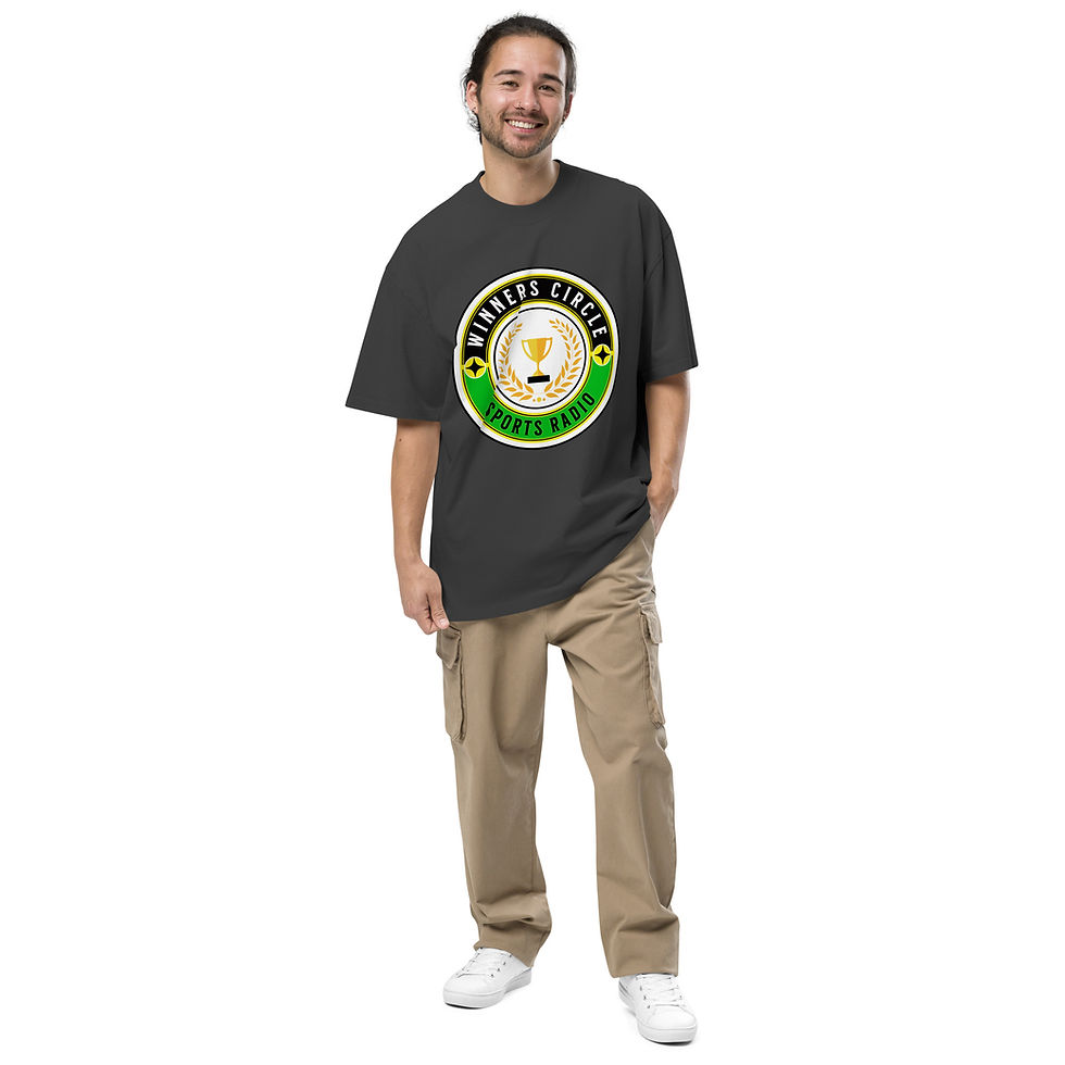 Thumbnail: Winners Circle Sports Radio Oversized T shirt