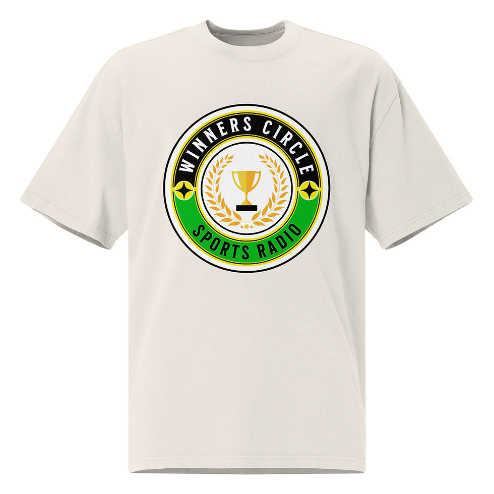 Thumbnail: Winners Circle Sports Radio Oversized T shirt