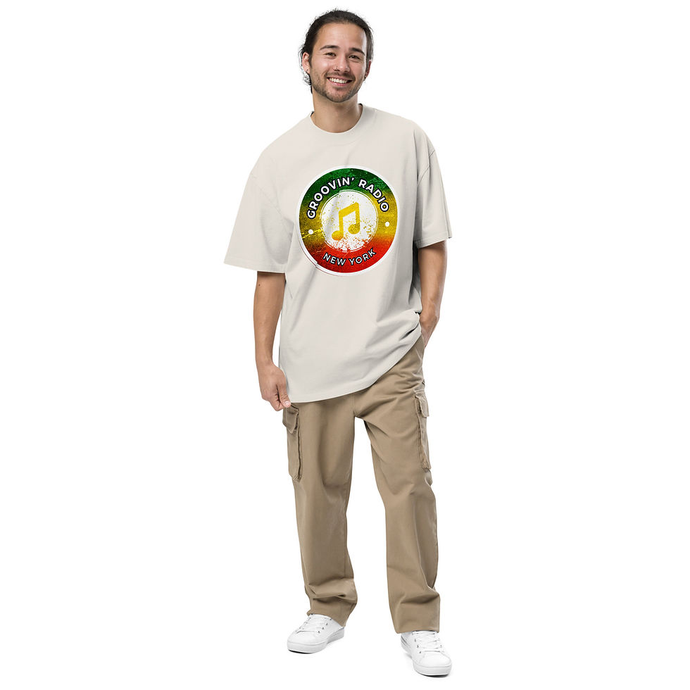Thumbnail: Groovin' Radio NYC Oversized faded t-shirt