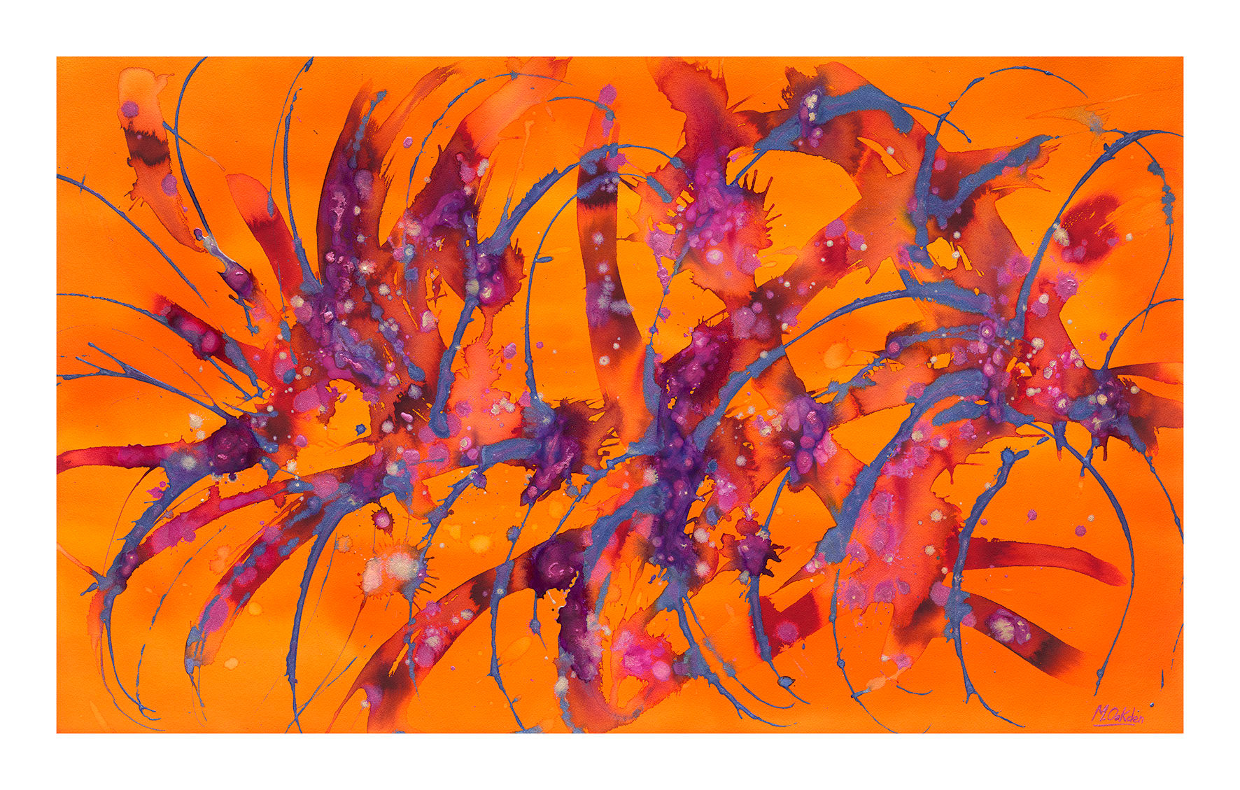 Exploding Heart Giclee Print 1100 x 700