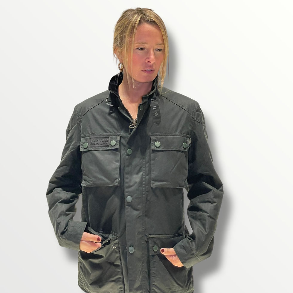 Miniatura: BARBOUR International Blackwell wax giacca cerata 